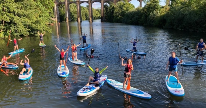 Stand Up Paddling Zugvögel